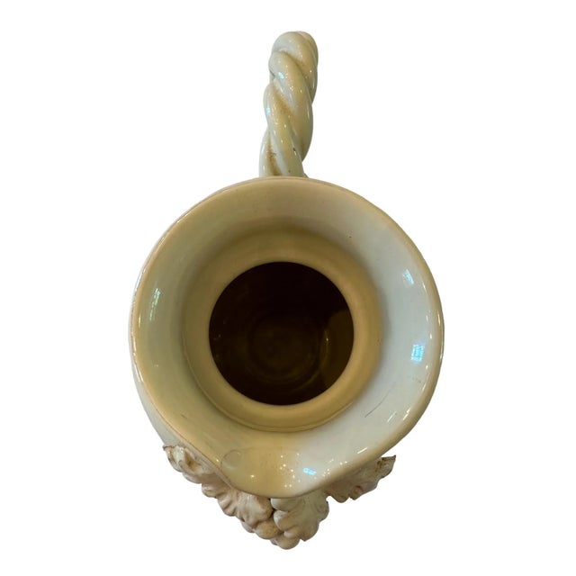 Ceramic Vintage Italian Ceramic Pitcher With Grape Design For Sale - Image 7 of 8