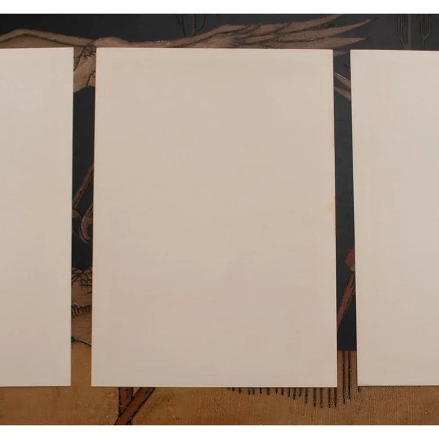 Peach Utagawa Hiroshige, 100 Famous Views of Edo - Plum Garden at Kamata, 1940s Reproduction Print N8 For Sale - Image 8 of 8