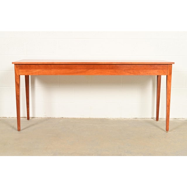 Harden Furniture Arts and Crafts Shaker Solid Cherry Wood Console Table For Sale - Image 10 of 12