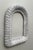 Vintage Boho Chic Coastal White Wicker Painted Arched Wall Picture Frame For Sale - Image 4 of 10