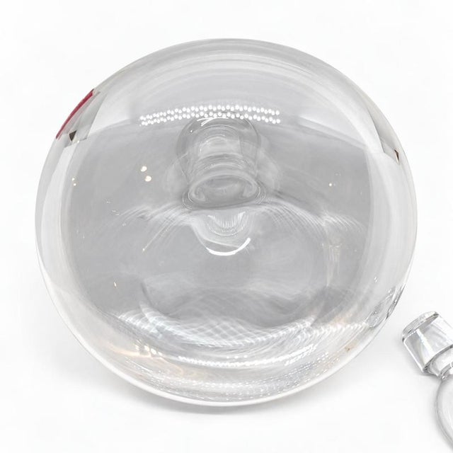 Glass Crystal Wine Decanter from Baccarat For Sale - Image 7 of 8
