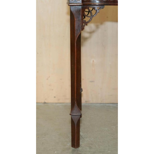 Chippendale Kettle Stand Side Table from Howard & Sons Thomas, 1880s For Sale - Image 9 of 18