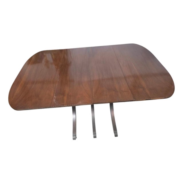 Mid-20th-Century Duncan Phyfe Style Mahogany Drop-Leaf Extension Dining Table For Sale