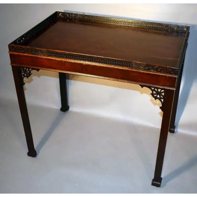 Late 18th Century George III Mahogany Silver Table For Sale - Image 4 of 8