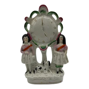 Antique English Staffordshire Watch Figure Circa 1860's