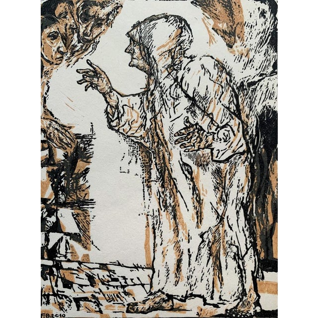 Franciszek Bunsch, The Terrors: A Lecture, Linocut on Paper, 2010 For Sale - Image 4 of 8