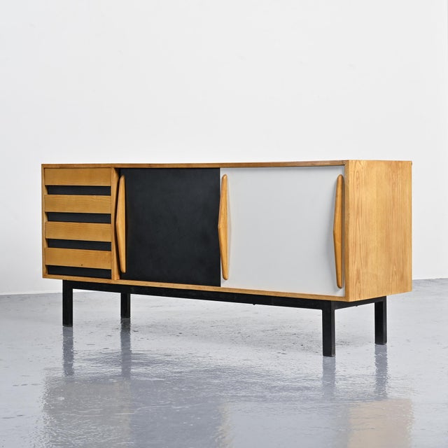 Ash Cansado Sideboard attributed to Charlotte Perriand for Steph Simon, 1960 For Sale - Image 11 of 18