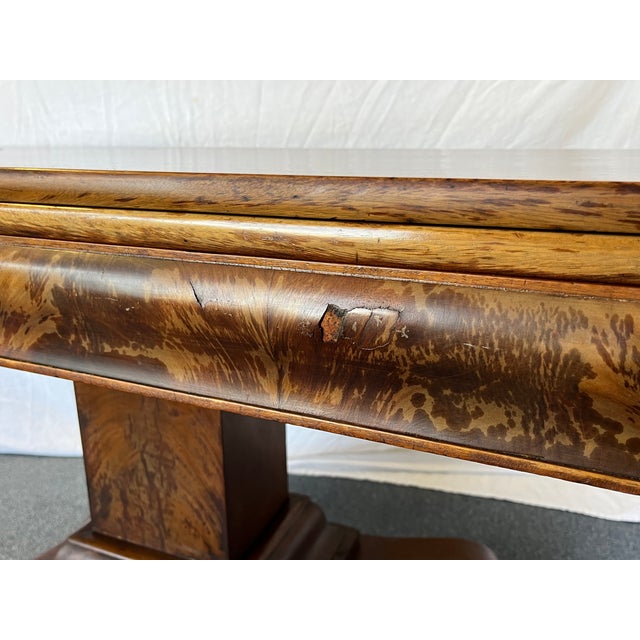 Antique Empire Era Mahogany Swivel Flip Top Game Table Chairish