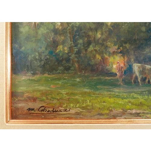 Mario Gheduzzi, Landscape, Oil on Panel, Framed For Sale - Image 14 of 18
