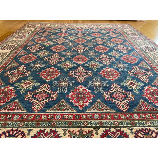 Tribal Super Kazak Area Rug 8x10 For Sale - Image 9 of 11