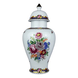 Vintage Porcelain Ginger Jar, Limoges, France, 1970s For Sale