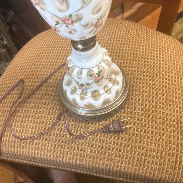1930s Vintage French Fenton Coin Dot Lamp For Sale - Image 5 of 5