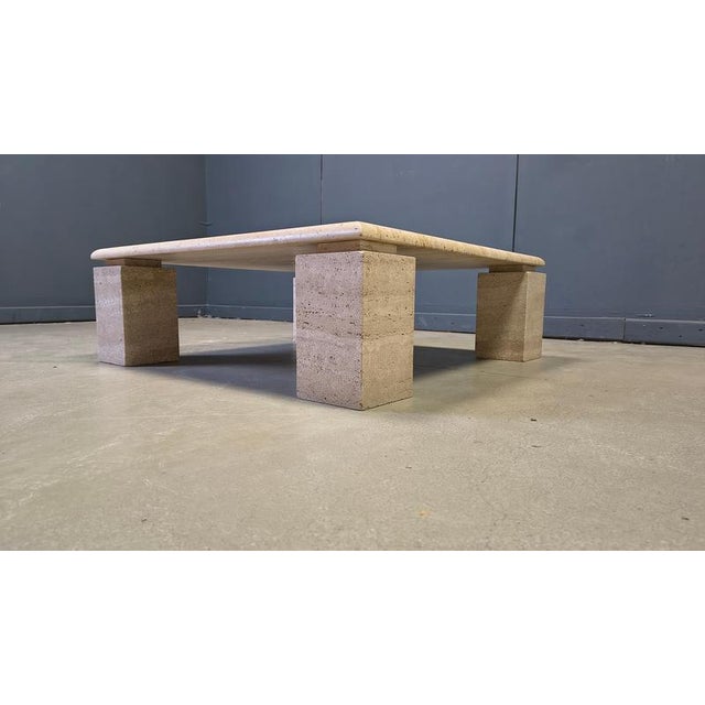 Vintage Italian Travertine Coffee Table, 1970s For Sale - Image 6 of 17