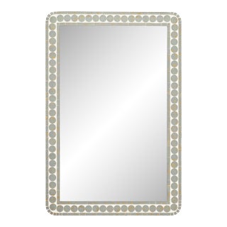 Jamie Young Penny Wood Rectangle Wall Mirror For Sale