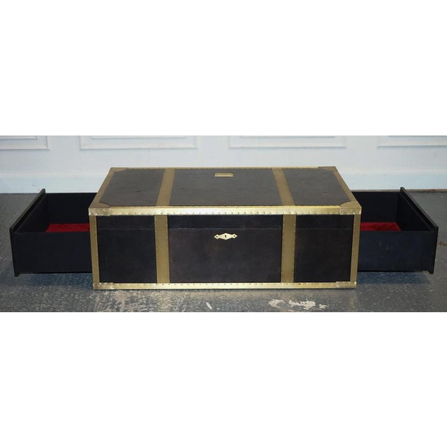 Cumberland Coffee Table with Red Velvet Lining from Timothy Oulton For Sale - Image 3 of 18