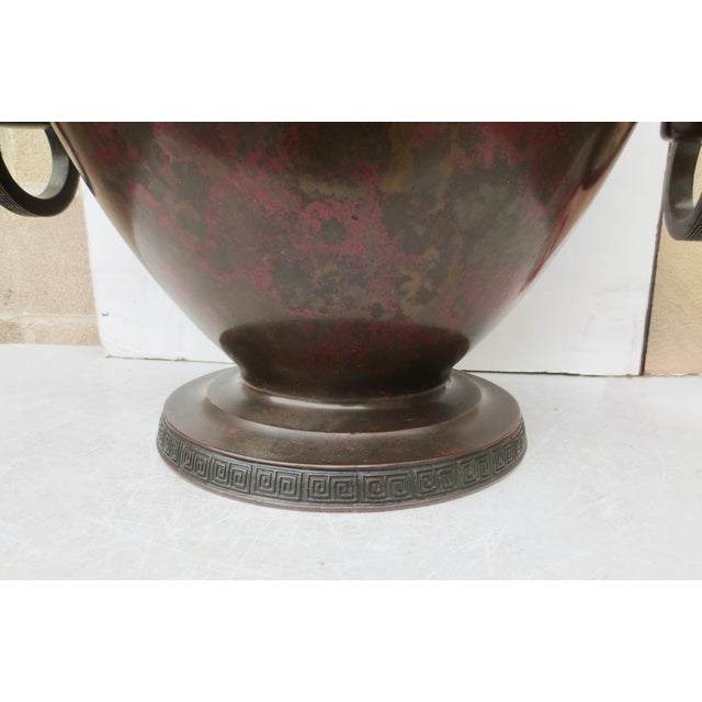 Japanese Massive Japanese Meiji Bronze Vase by Sencho Ku Circa 1900 For Sale - Image 3 of 14