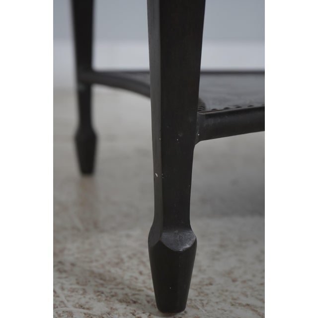 Theodore Alexander Bronze 2 Tier Square Etched Side Table For Sale - Image 9 of 14