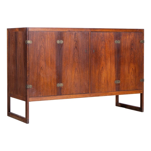Børge Mogensen Bm57 Mid Century Danish Rosewood Cabinet Credenza For Sale