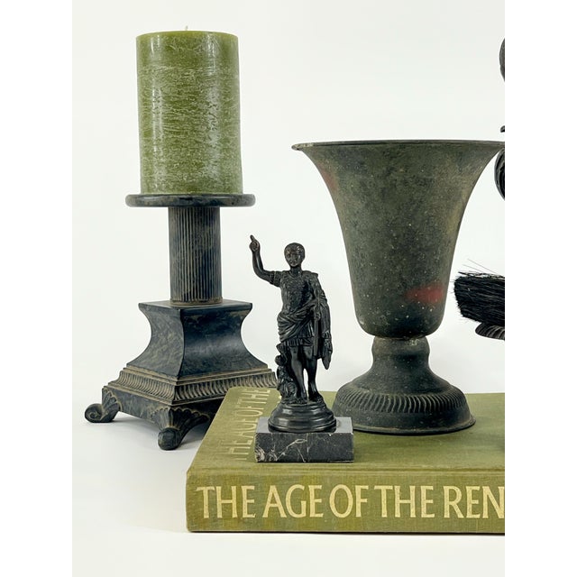 Vintage Italian Grand Tour Statuette of the Emperor Augustus of Prima Porta For Sale - Image 10 of 11