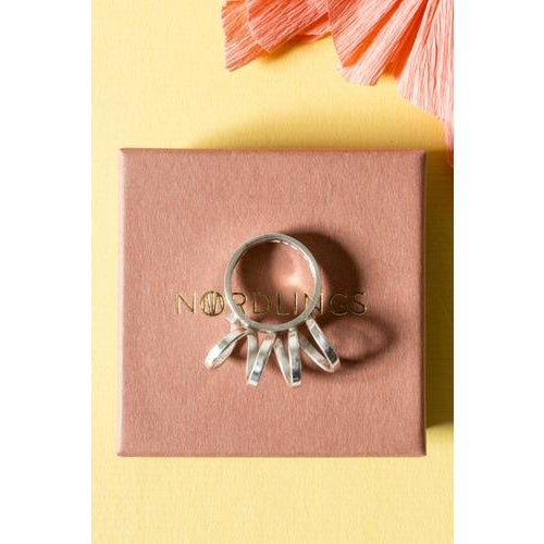 Striking silver ring by Cecilia Johansson with a playful silver spiral. Beautifully executed. Weight 9 grams.