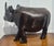 African Late 20th Century African Ebonized Wood Figure of a Rhinoceros For Sale - Image 3 of 9