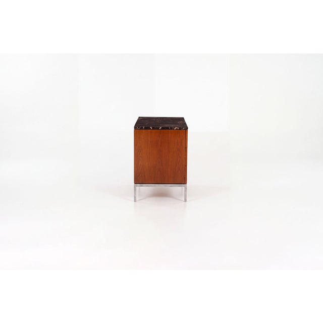 Florence Knoll Teak and Marble Credenza, 1965c. For Sale In Chicago - Image 6 of 8