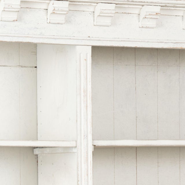 Wood 19th Century Large White Danish Bookcase Display Cabinet For Sale - Image 7 of 18