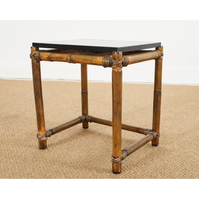McGuire Organic Modern Rattan Nesting Drink Tables Chairish