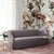 Yara Grey Velvet Pleated Sofa For Sale In Los Angeles - Image 6 of 7