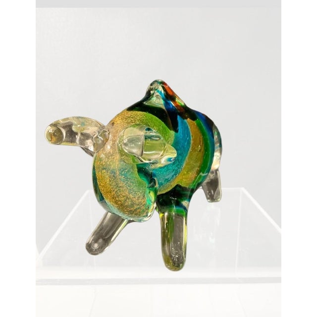 Murano Glass Bull – Vibrant Italian Artistry For Sale - Image 4 of 5