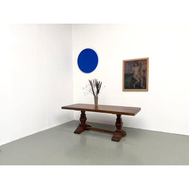 Monastery Table in Oak with Turned Balusters, France, 1930s For Sale - Image 6 of 18