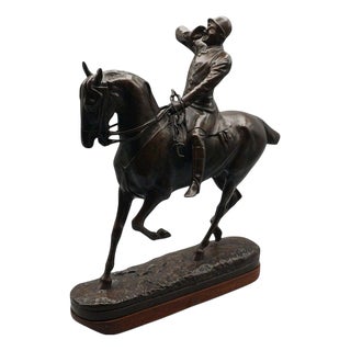 The Whip Bronze Sculpture by John Willis Good For Sale