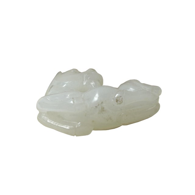 Small Chinese White Stone Restful Horse Pendant Display Art Figure For Sale In San Francisco - Image 6 of 7