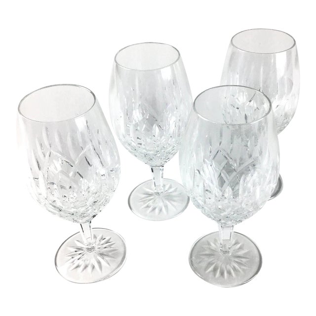 Cut Crystal Heavy Water Glasses Set of 4 Chairish
