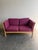 Mid-Century Modern Vintage Danish Stouby Loveseat MCM Sofa - Scandinavian Beech Frame Settee For Sale - Image 3 of 8