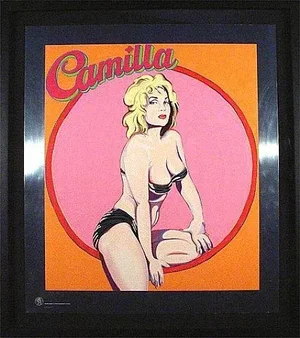 Camilla by Mel Ramos on Metal, Ex Hugh Hefner of Playboy Personal Collection