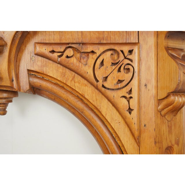 Early 20th Century Late Victorian Eastlake Wood Mantel For Sale - Image 5 of 11