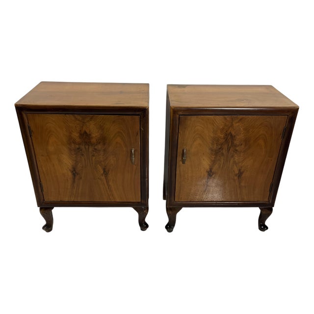 Italian Art Deco Bedside Tables, 1940s, Set of 2 For Sale