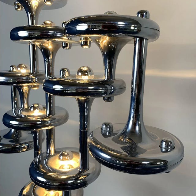 German Space Age System 2000 Floor Lamp by Fritz Nagel for Nagel, 1970s For Sale - Image 9 of 11