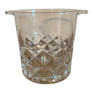 Cut Glass Ice Bucket With Handles For Sale