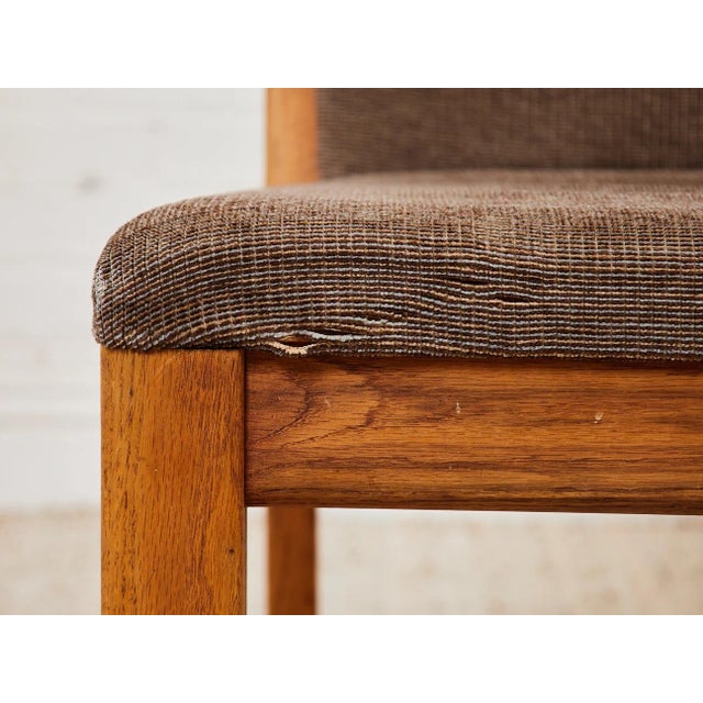 Brown Brown Oak 1970s Dining Chairs For Sale - Image 8 of 11