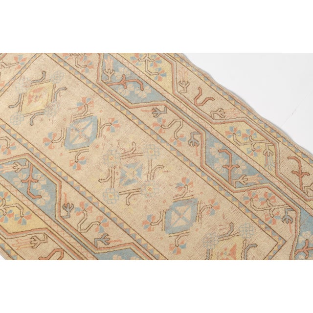 Turkish Vintage Floral Turkish Wool Carpet For Sale - Image 3 of 10