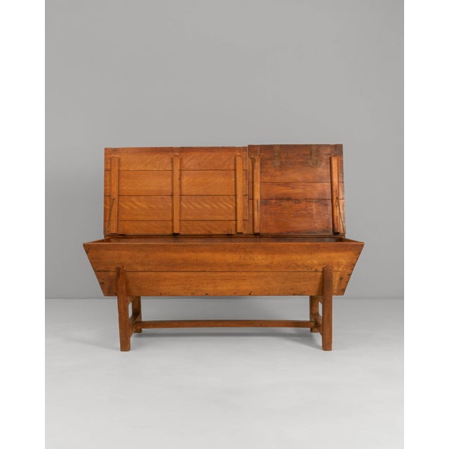 19th Century French Provincial Wooden Dough Bin on Stand For Sale - Image 17 of 18