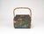 Mid-Century Sewing Basket with Bamboo Handle & Floral Decor, 1970s For Sale - Image 14 of 18