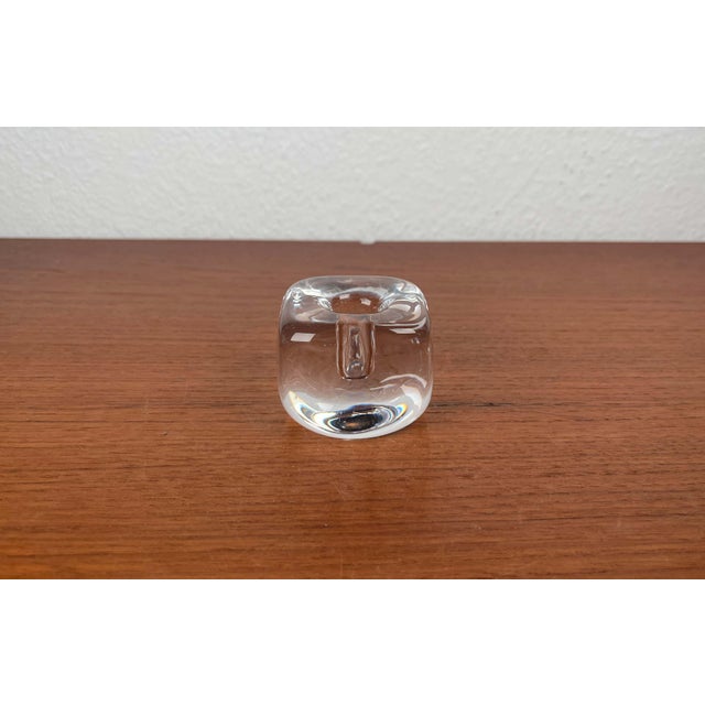 Vintage Swedish Glass Cube Candleholder from Kosta Boda, 1970s For Sale - Image 13 of 13
