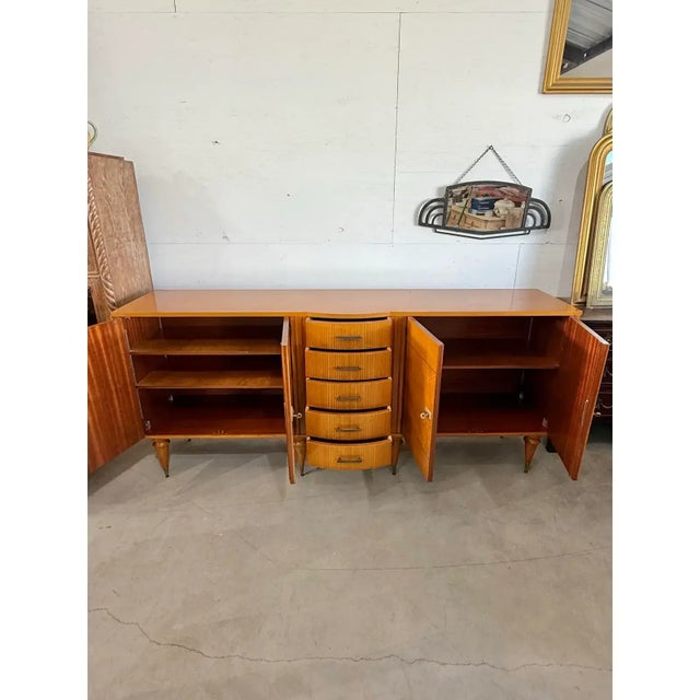 1940s French Art Deco ''Sunburst'' Sideboard or Credenzas For Sale - Image 14 of 16