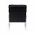 2020s Modern Black Leather and Lucite Armchair For Sale - Image 5 of 9