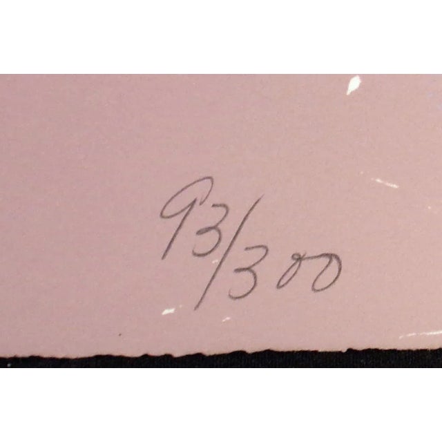 Paula Crane "Evening Prism Iii" Signed Fine Art Etching Trees 1980s For Sale - Image 4 of 5