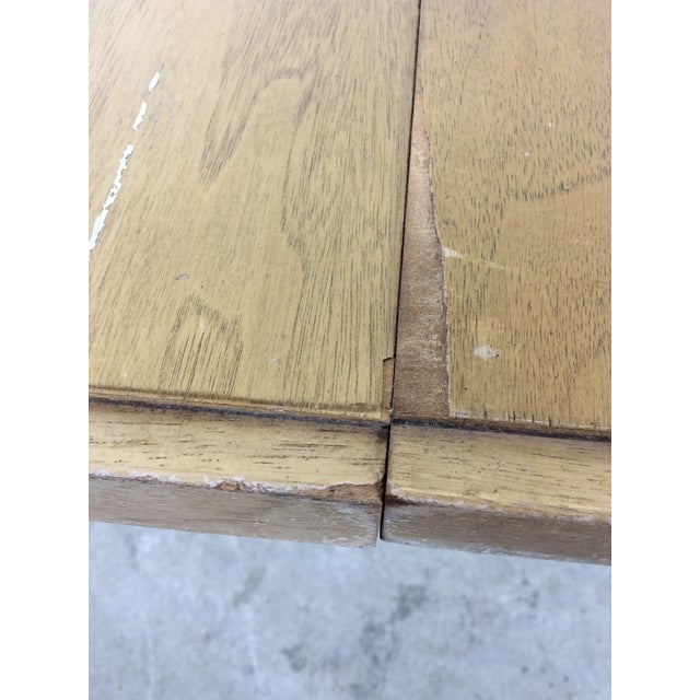 Mid Century Modern Dining Table With Limed Walnut Finish and 3 Leafs For Sale - Image 18 of 18