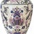 Cream 1970s Ornate Floral Ceramic Urn Table Lamps With Carved Wood Bases - a Pair For Sale - Image 8 of 13